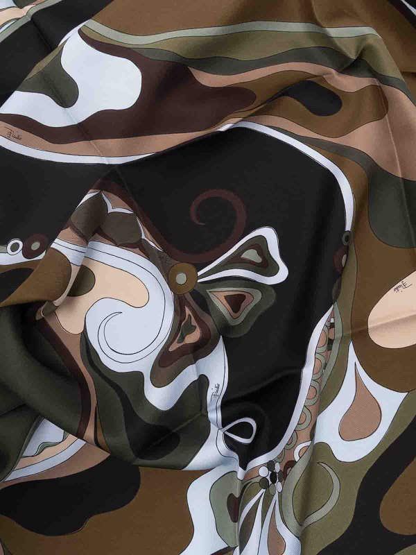 The Best Shops EMILIO PUCCI: ストール＆ショール - ストール/ショール - 緑