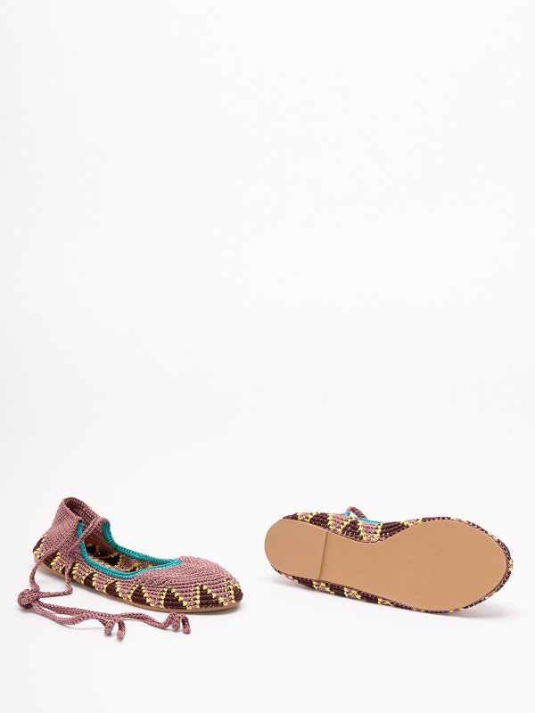 フラットシューズ - ピンク shop online: KASHURA