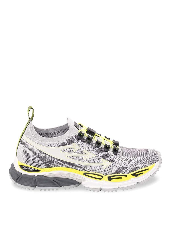 OFF-WHITE: Chaussures de sport - Baskets - Gris