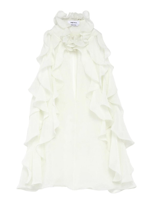 ALEXANDER MCQUEEN: Tops & Tank tops - Ruffle Top