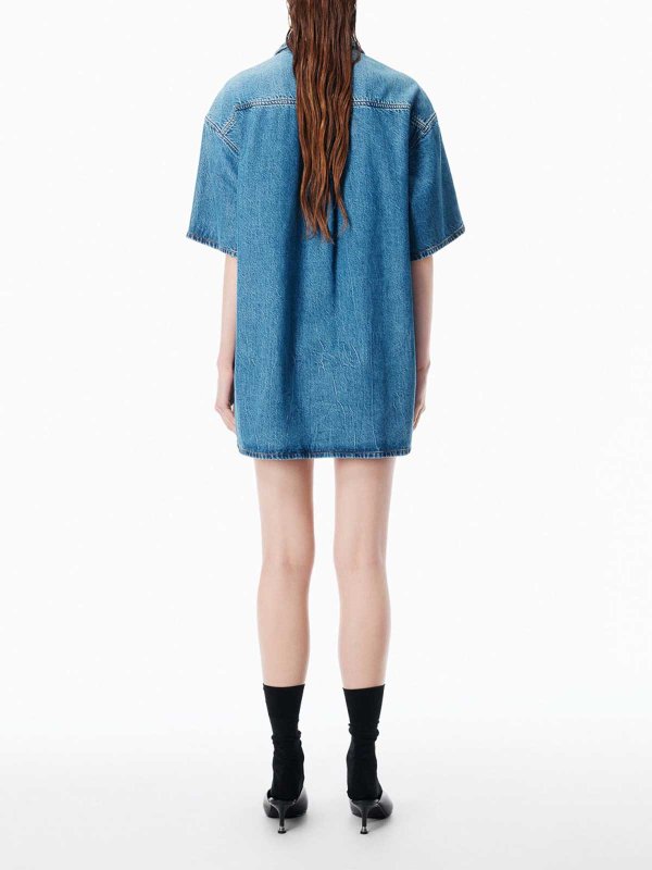 The Best Shops ALEXANDER WANG: ニーレングスドレス - 膝丈ドレス - ブルー