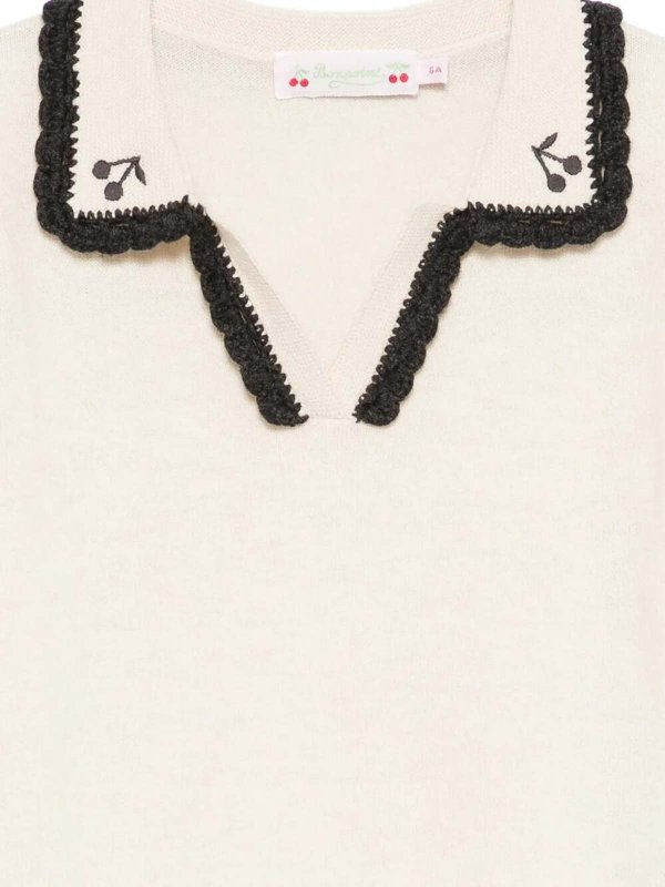 The Best Shops Bonpoint: Pull col rond - Pull Col Rond - Beige Clair