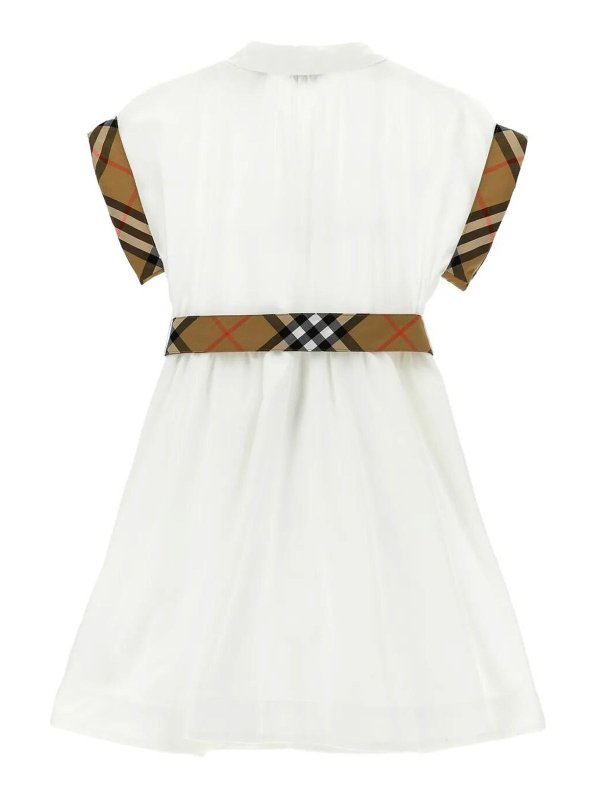 BURBERRY: ニーレングスドレス online - 膝丈ドレス - 白