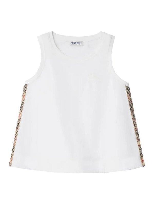 BURBERRY: Tops & Débardeurs - Top - Blanc