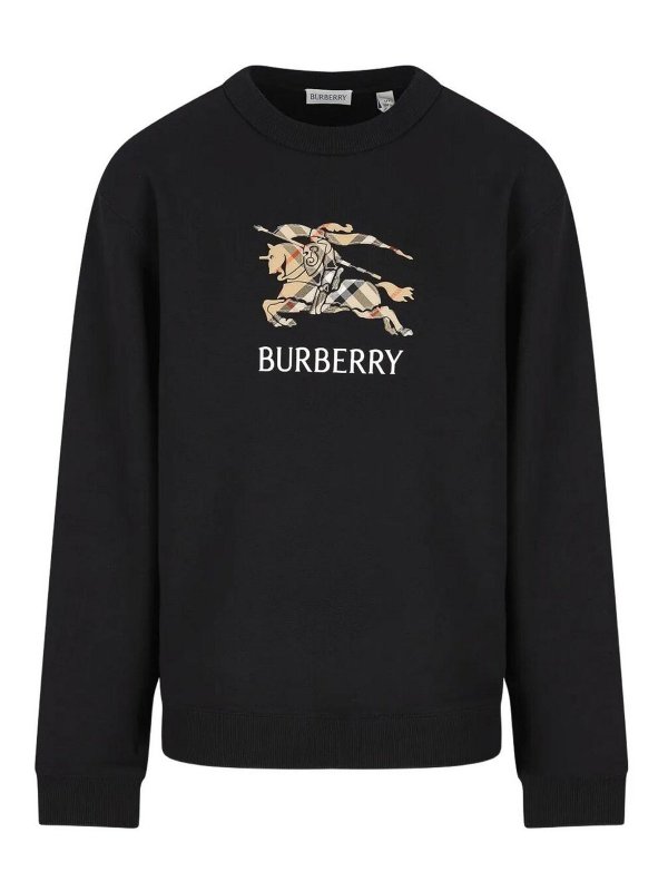 BURBERRY: Sudaderas y suéteres - Sudadera - Negro