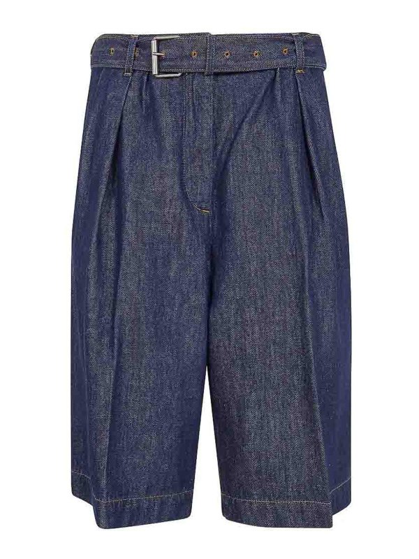 DRIES VAN NOTEN: トラウザーショーツ - ショートパンツ - ミディアムウォッシュ