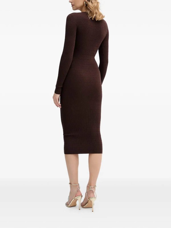 The Best Shops ELISABETTA FRANCHI: ニーレングスドレス - 膝丈ドレス - ブラウン