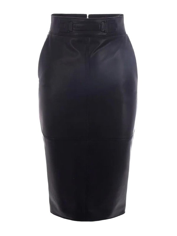 ELISABETTA FRANCHI: ニーレングススカート＆ミディ丈 - 膝丈/ミディスカート - 黒