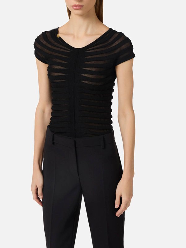 ELISABETTA FRANCHI: トップス＆タンクトップ online - トップ/タンクトップ - 黒