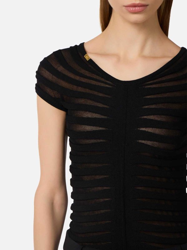 トップ/タンクトップ - 黒 shop online: ELISABETTA FRANCHI