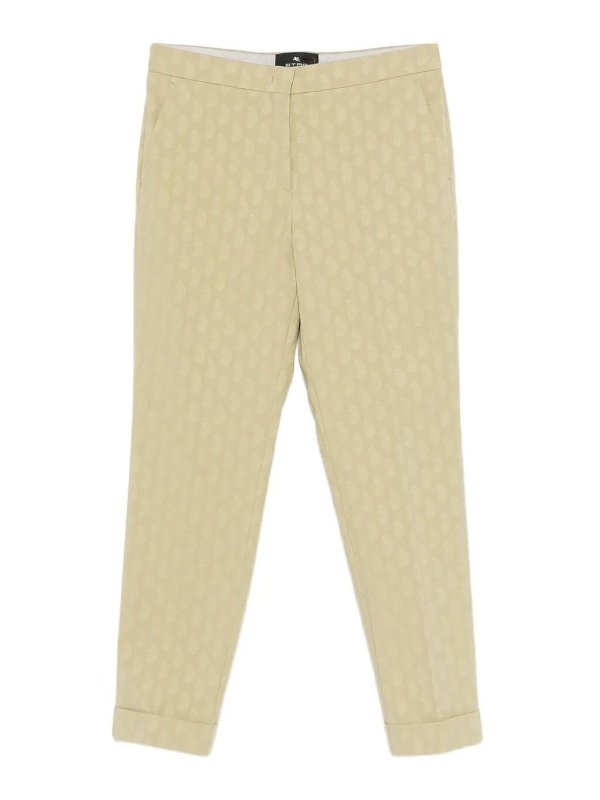 ETRO: カジュアルトラウザー - カジュアルパンツ - ヌードカラー