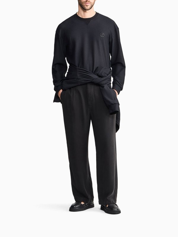 GIORGIO ARMANI: スウェット＆セーター online - スウェットシャツ/セーター - 黒