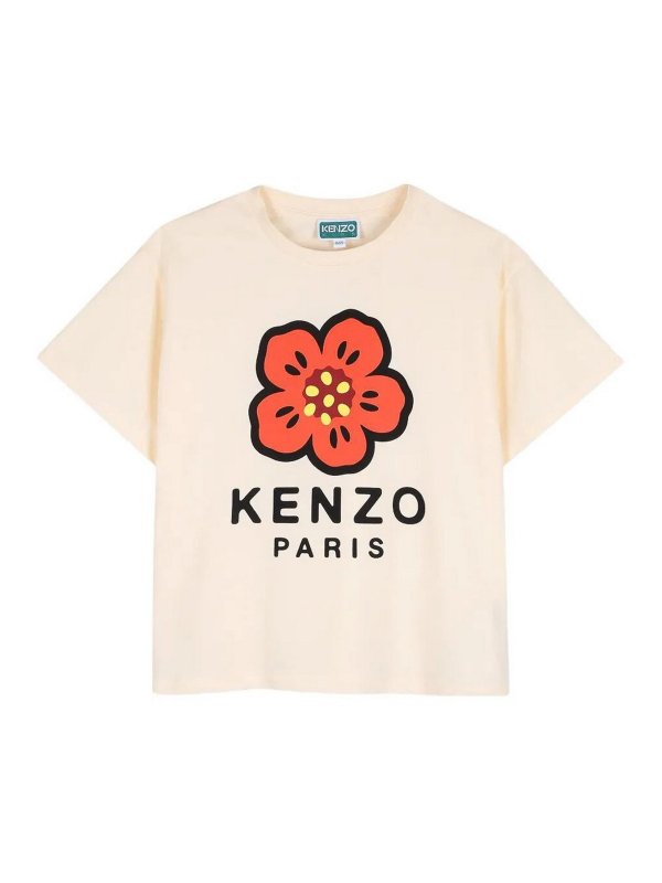 KENZO: T-shirts - T-Shirt - Hellbeige