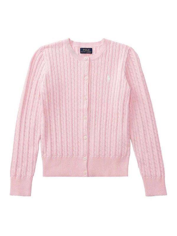 RALPH LAUREN: カーディガン - カーディガン - ヌードカラー