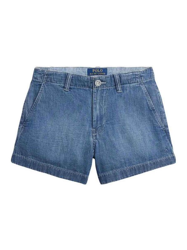 RALPH LAUREN: トラウザーショーツ - ショートパンツ - ミディアムウォッシュ