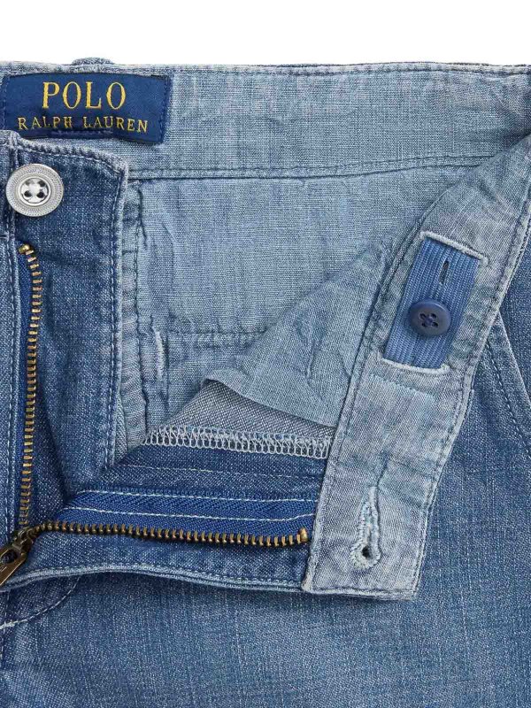 The Best Shops RALPH LAUREN: トラウザーショーツ - ショートパンツ - ミディアムウォッシュ