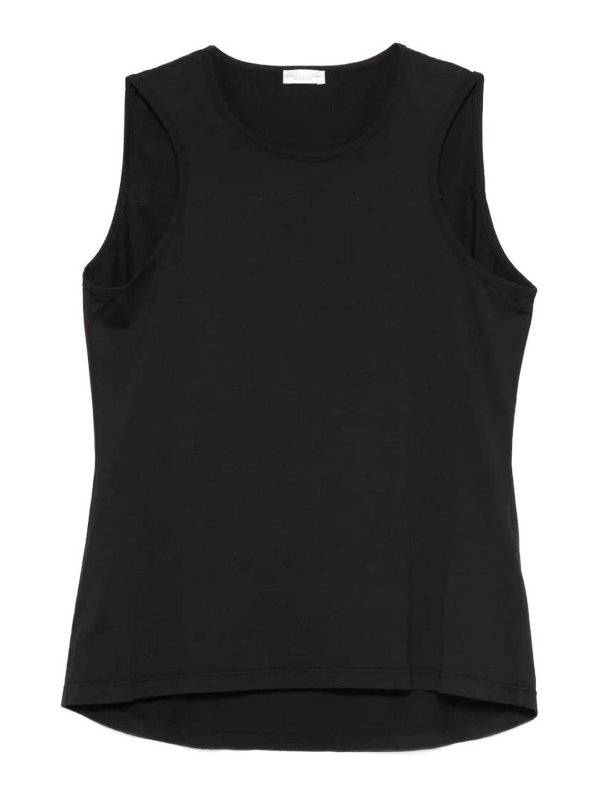 ROBERTO COLLINA: Tops und Tank Tops - Top - Schwarz