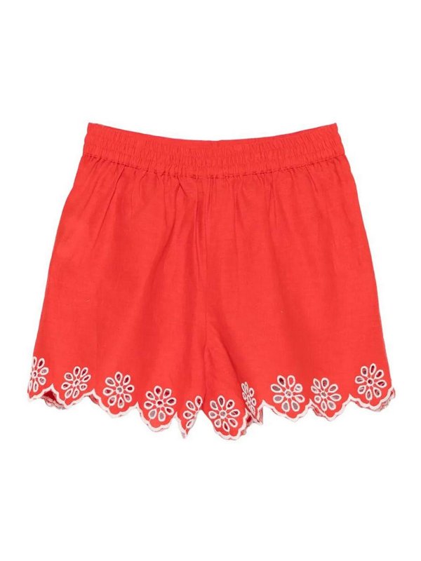 Stella McCartney Kids: トラウザーショーツ online - ショートパンツ - 赤