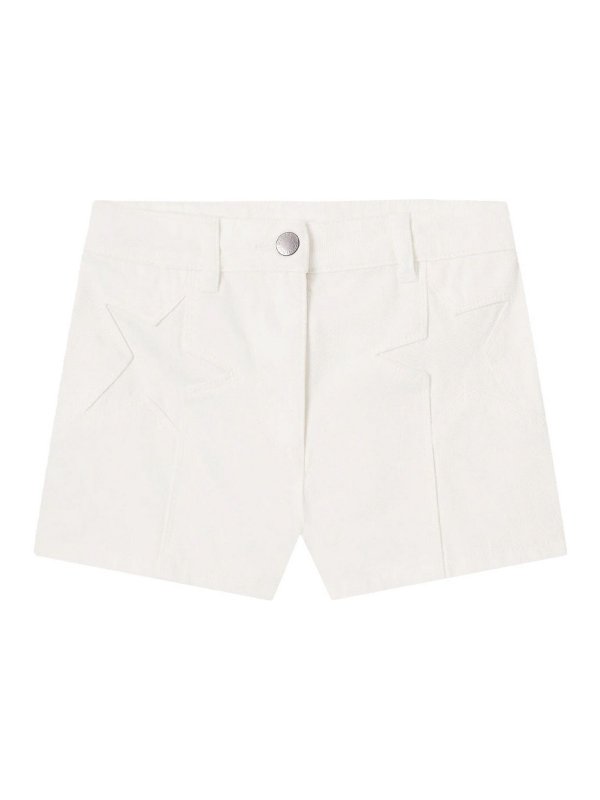 Stella McCartney Kids: トラウザーショーツ - ショートパンツ - 白
