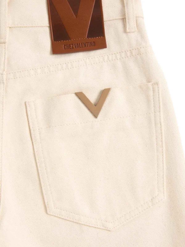VALENTINO GARAVANI: ベルボトムジーンズ online - フレアジーンズ - クリーム