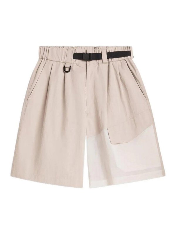 Y-3: Shorts - Short - Marron