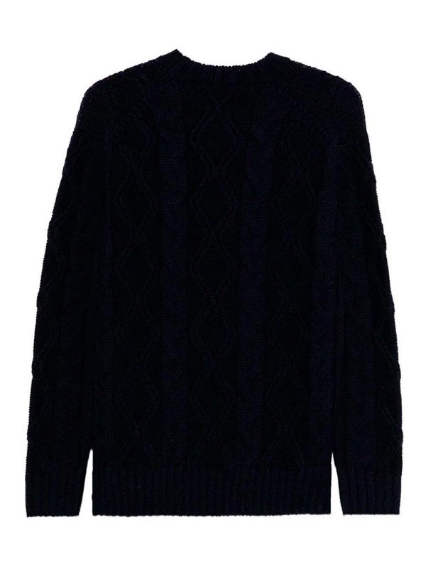 PAUL & SHARK: Strickpullover mit Rundhalsausschnitt online - Rundhalspullover - Schwarz