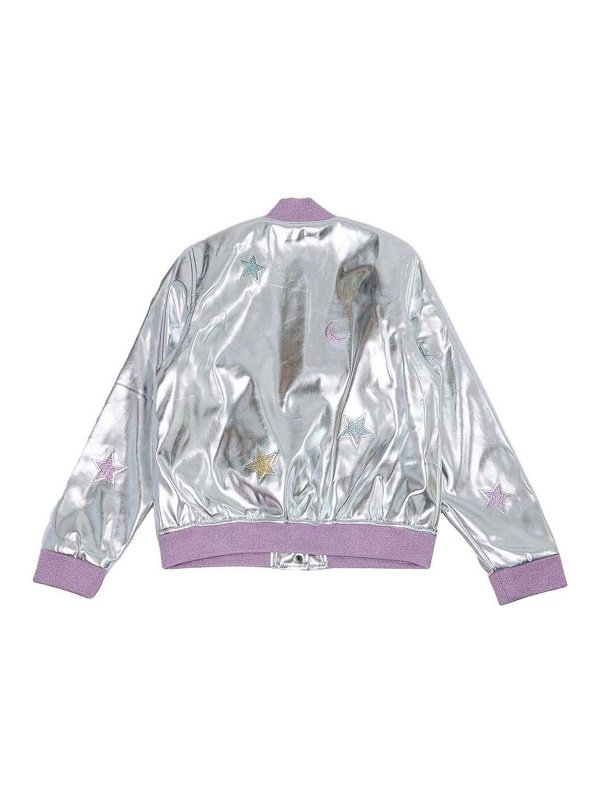 Stella McCartney Kids: ボンバージャケット online - ボンバージャケット - 銀