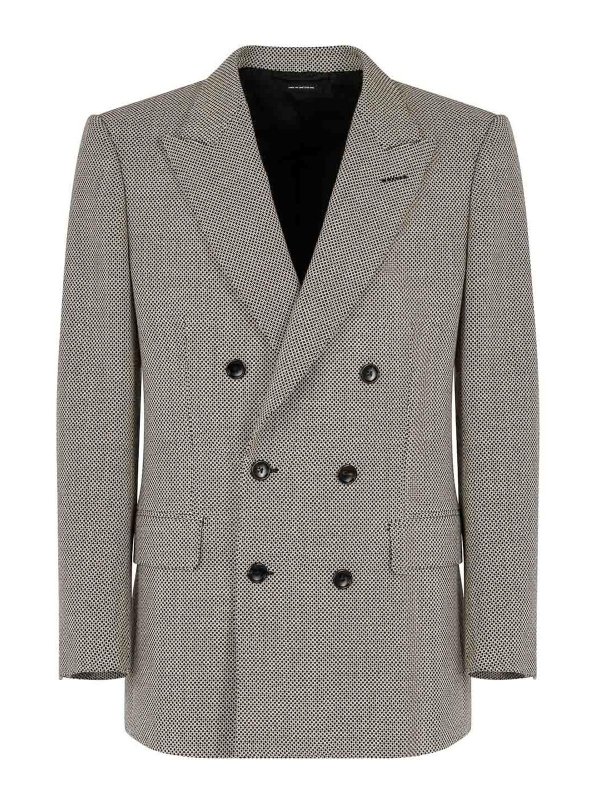 TOM FORD: casual jackets - Opposite Birdseye Db Jacket