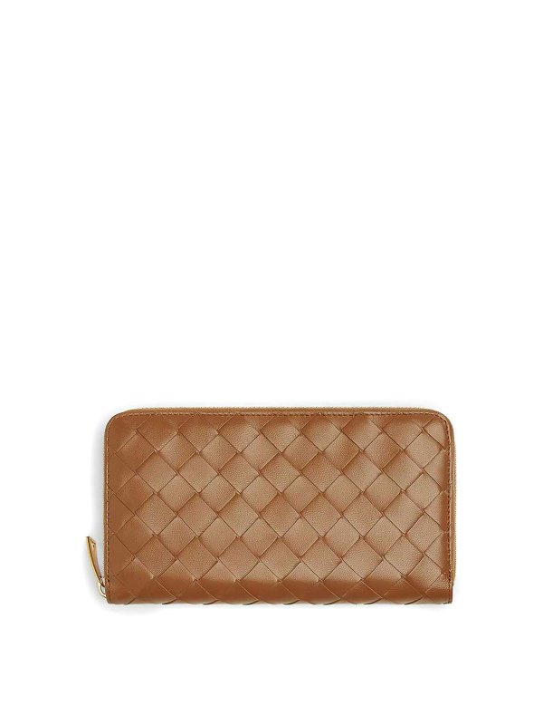 BOTTEGA VENETA: 財布＆ポーチ - 財布 - ブラウン