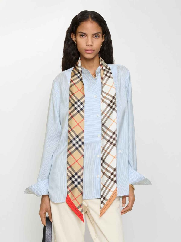 Burberry London: スカーフ online - スカーフ - ベージュ