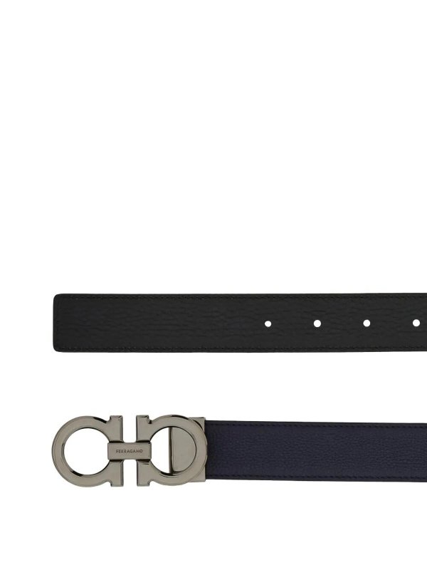 FERRAGAMO: Cinturones online - Cinturón - Azul Oscuro