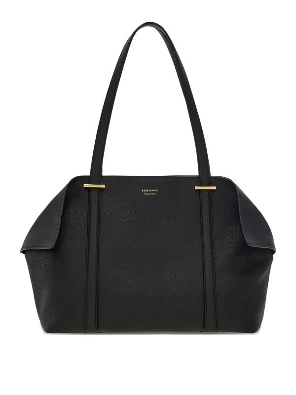 FERRAGAMO: Handtaschen - Shopper - Schwarz