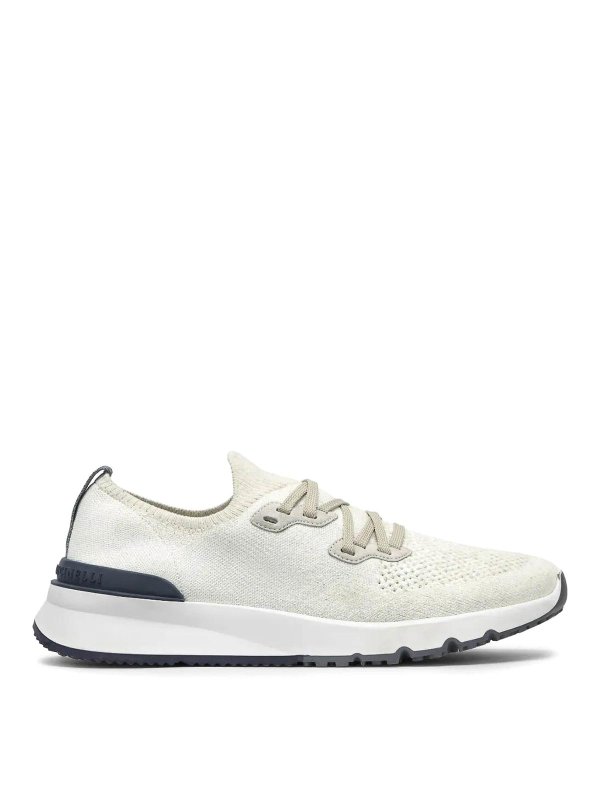 BRUNELLO CUCINELLI: Chaussures de sport - Baskets - Blanc