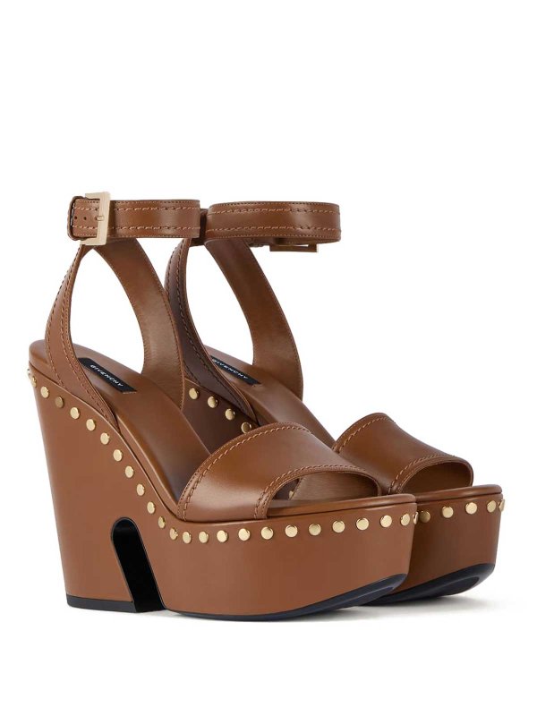 GIVENCHY: sandals online - Clog Leather Platform S