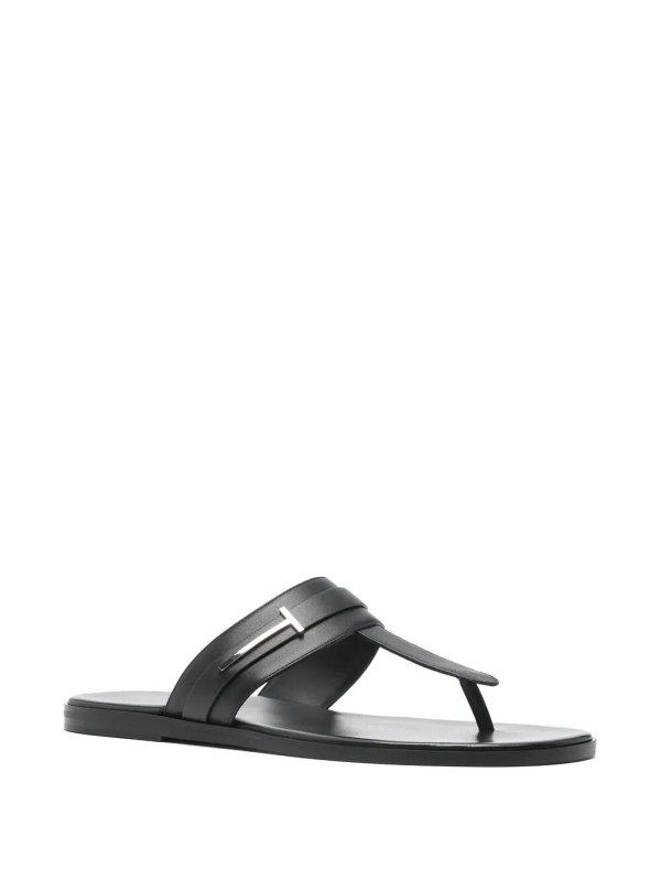 TOM FORD: sandals online - Smooth Leather T-Sandals