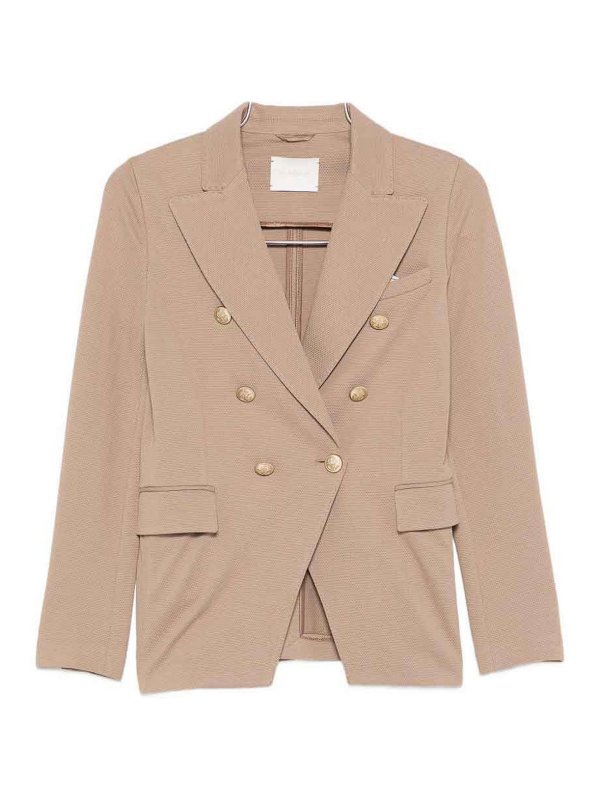 CIRCOLO 1901: blazers - Cotton Double-Breasted Jacket