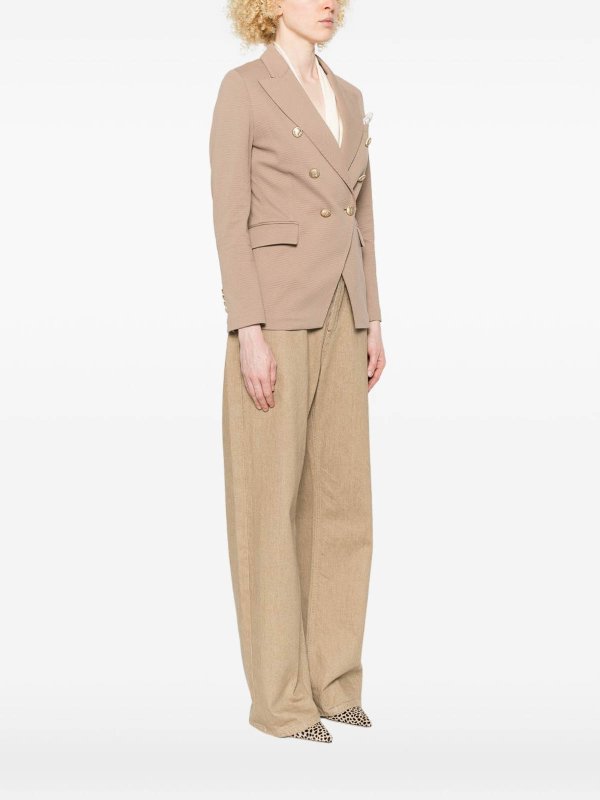 The Best Shops CIRCOLO 1901: blazers - Cotton Double-Breasted Jacket