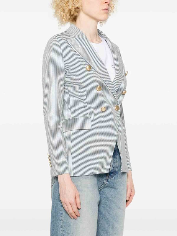 The Best Shops CIRCOLO 1901: blazers - Striped Double-Breasted Jacket