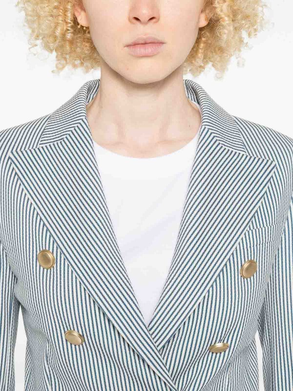 CIRCOLO 1901 buy online Striped Double-Breasted Jacket