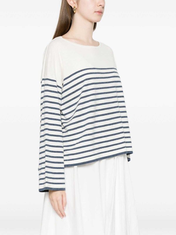 C.T. PLAGE: Strickpullover mit Rundhalsausschnitt online - Rundhalspullover - Weiß