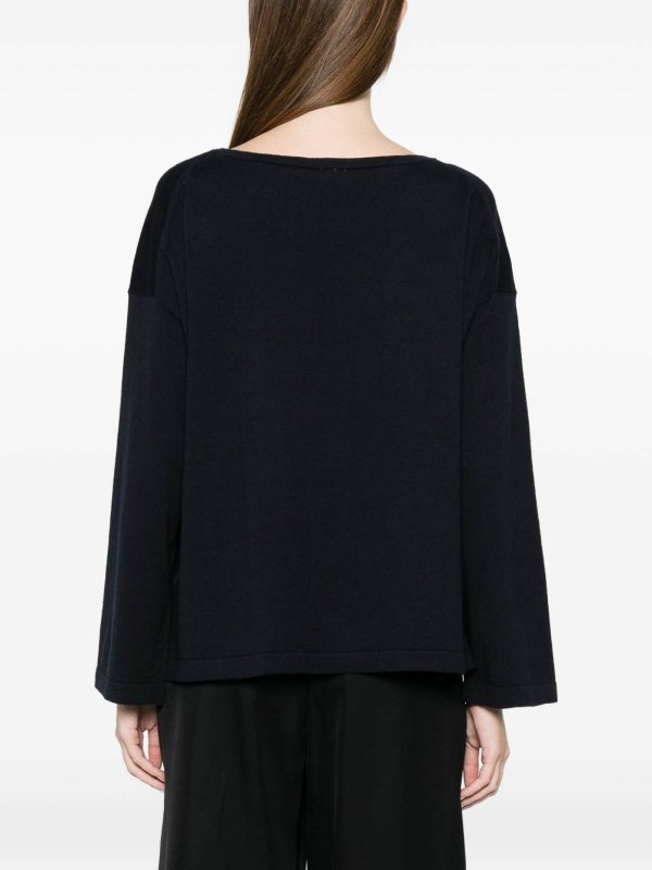 Rundhalspullover - Blau shop online: C.T. PLAGE