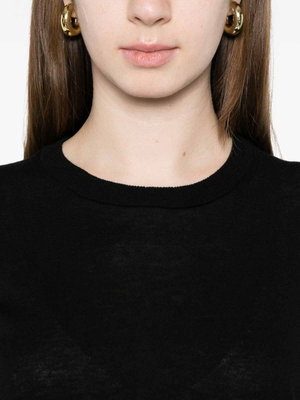 C.T. PLAGE: Strickpullover mit Rundhalsausschnitt online - Rundhalspullover - Schwarz