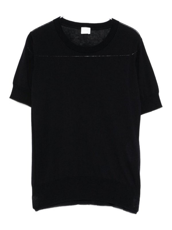 C.T. PLAGE: Strickpullover mit Rundhalsausschnitt - Rundhalspullover - Blau