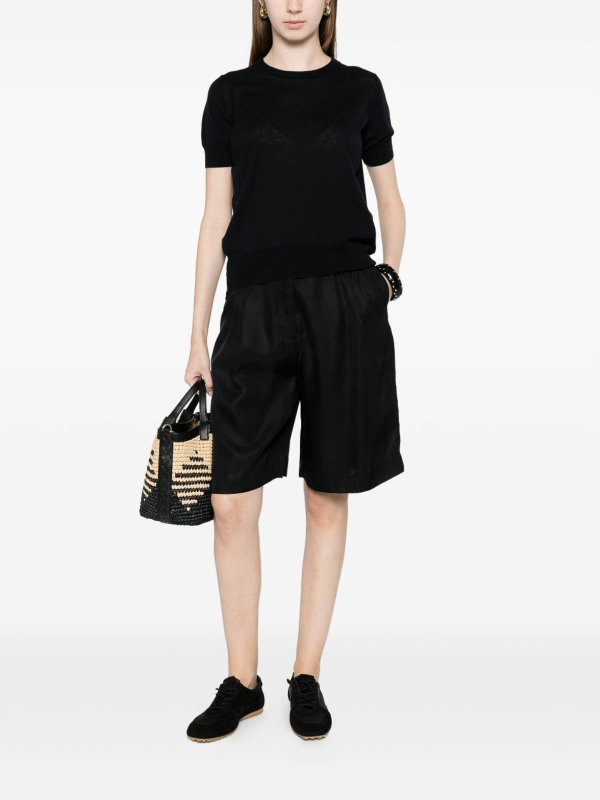 The Best Shops C.T. PLAGE: Strickpullover mit Rundhalsausschnitt - Rundhalspullover - Blau