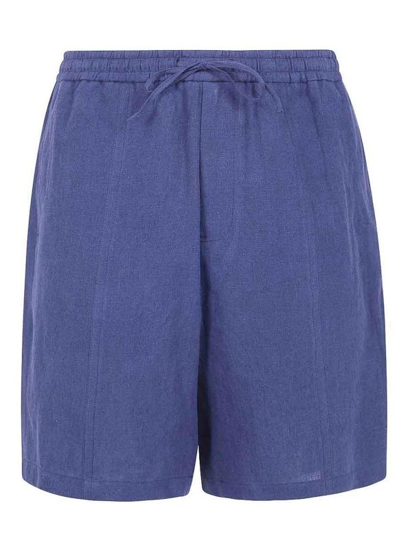 EMPORIO ARMANI: トラウザーショーツ - ショートパンツ - ブルー