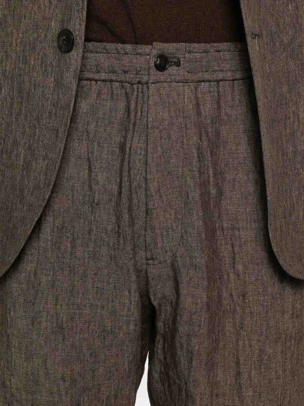 EMPORIO ARMANI: カジュアルトラウザー online - カジュアルパンツ - ブラウン