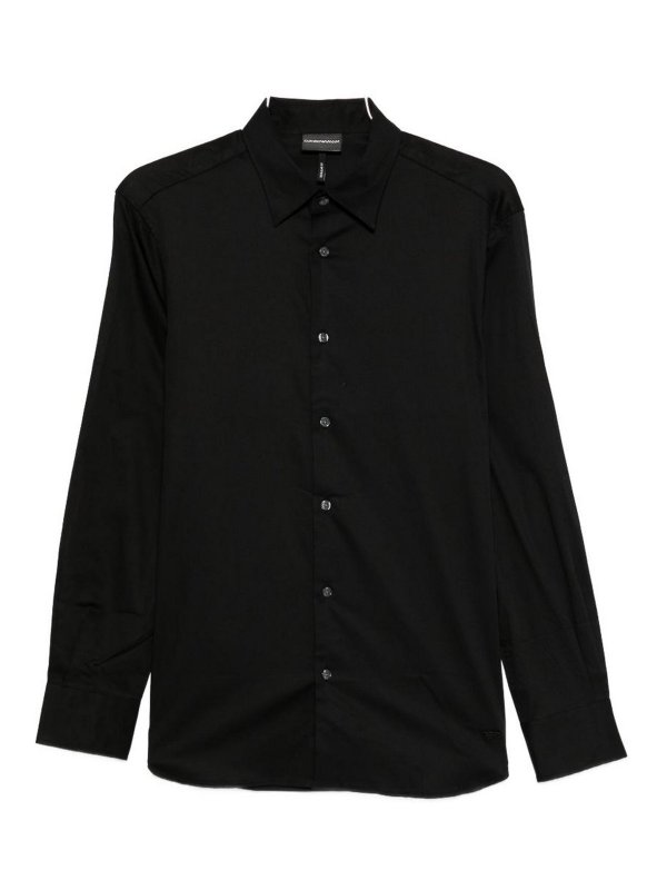 EMPORIO ARMANI: シャツ - シャツ - 黒