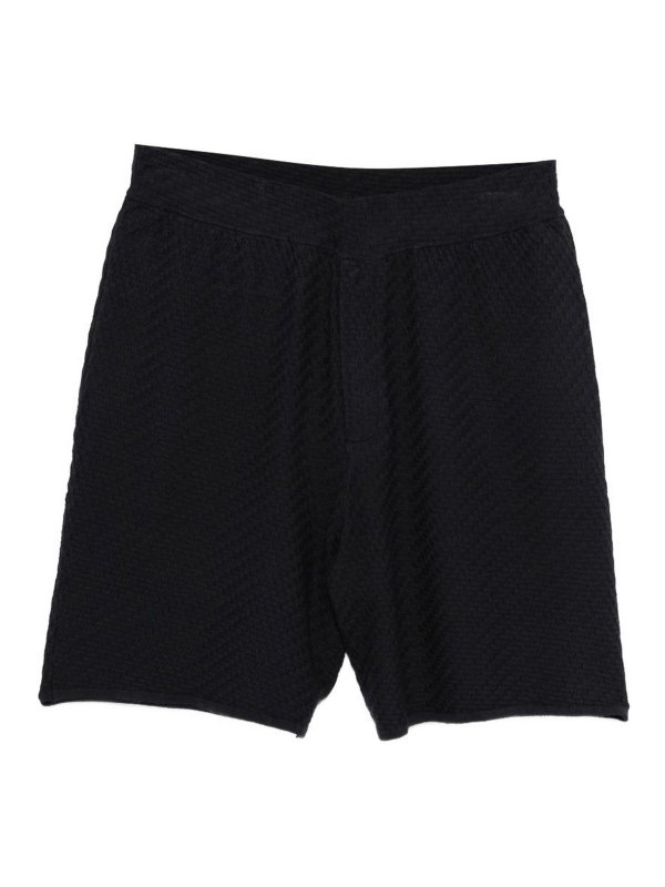 EMPORIO ARMANI: トラウザーショーツ - ショートパンツ - ブルー