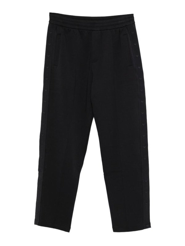 EMPORIO ARMANI: スウェットパンツ - トラックスーツ ボトムス - ブルー