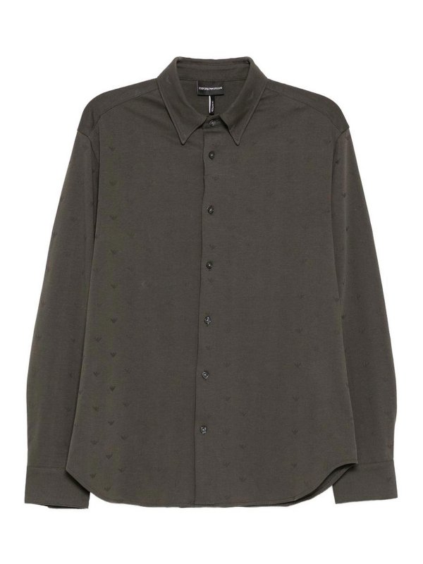EMPORIO ARMANI: シャツ - シャツ - グレー